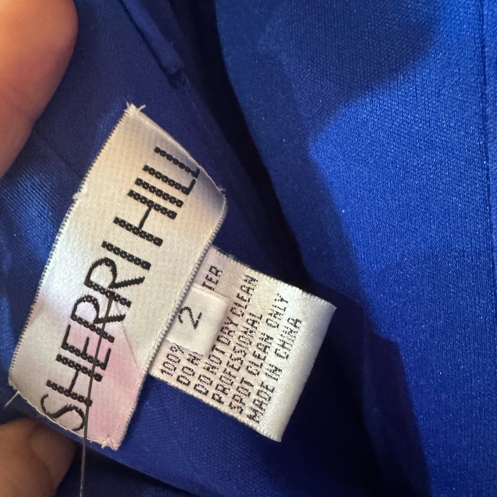 Sherri Hill Blue Sequin Mini‎ Dress - Picture 5 of 5